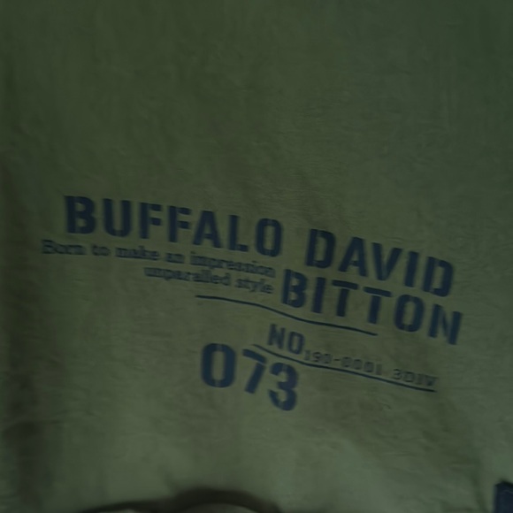 Men’s Camo Buffalo David Bitton Green Military Shirt - Picture 5 of 6